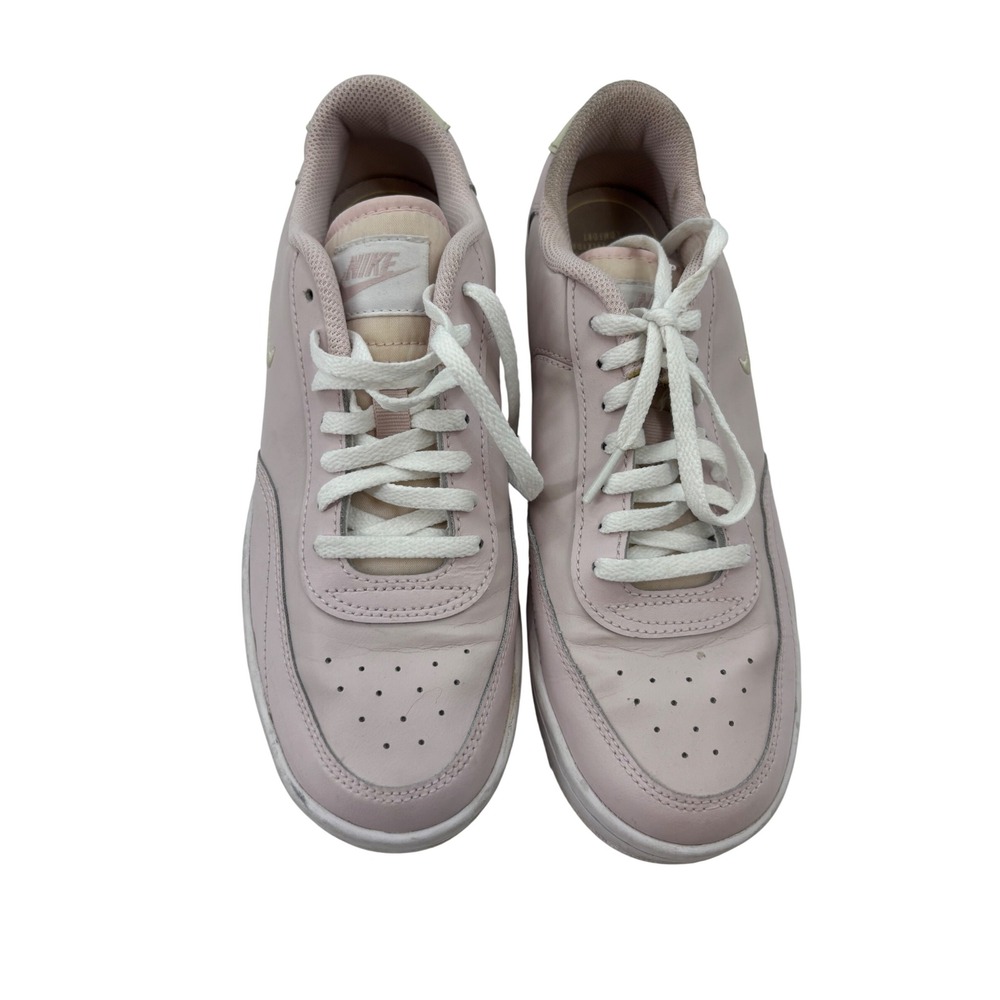 Nike Court Vision Lowโ Pink Leather Sneakers Womens Size 9 CJ1676-600